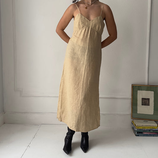 Linen midi dress