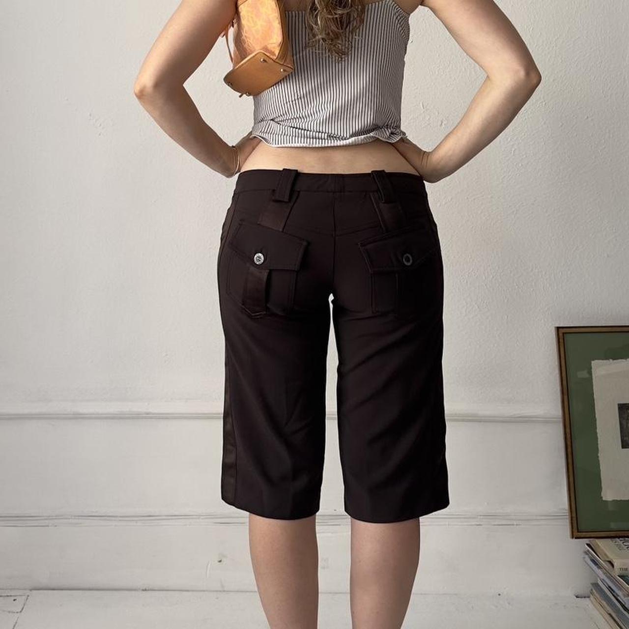 Y2k brown Patrizia Pepe low-waisted capris / long shorts