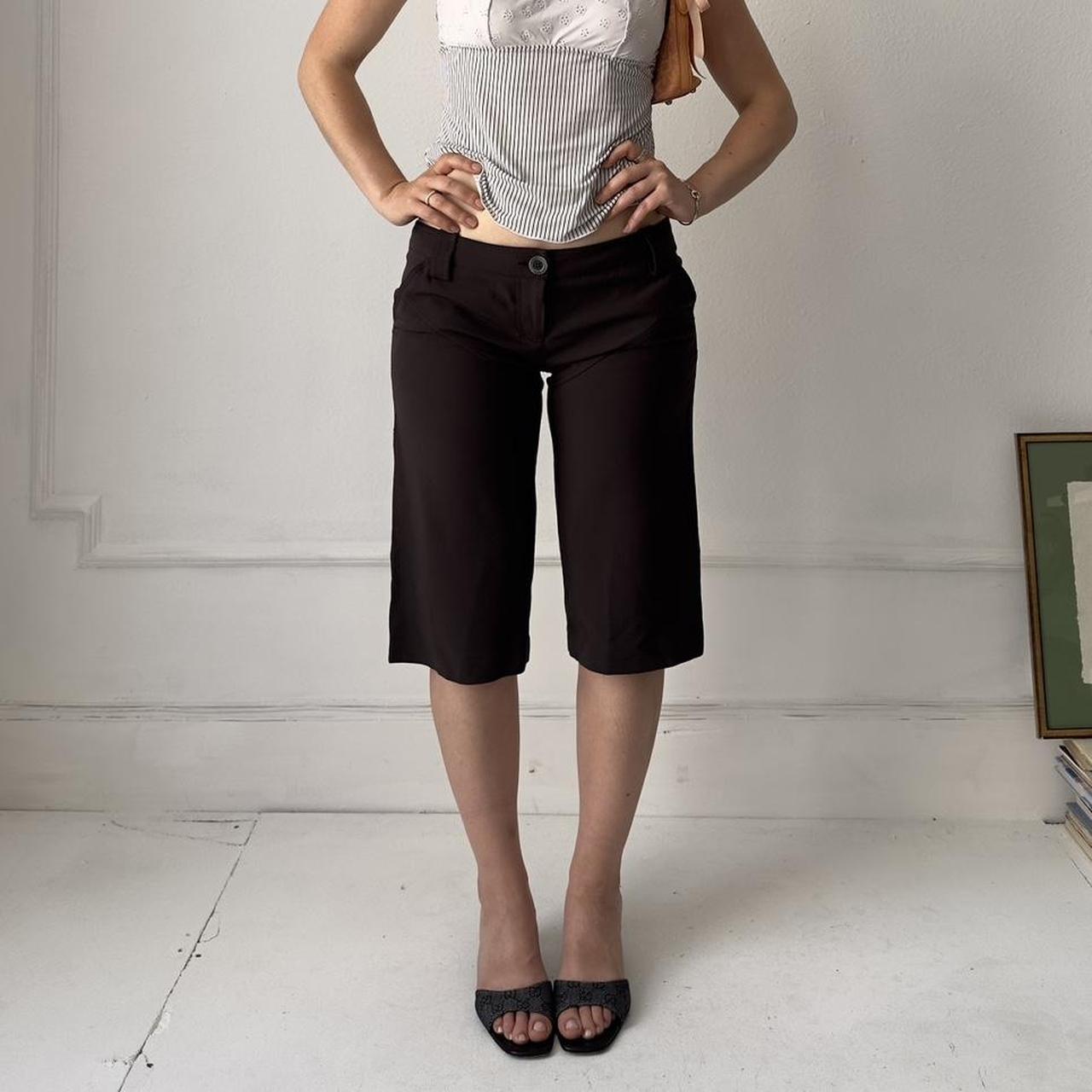 Y2k brown Patrizia Pepe low-waisted capris / long shorts