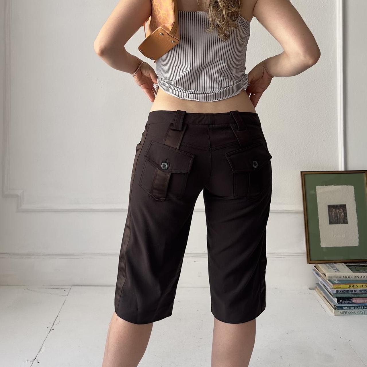 Y2k brown Patrizia Pepe low-waisted capris / long shorts